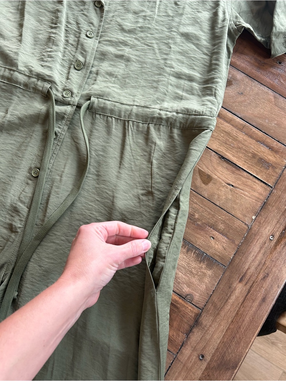Anthropologie Tiny Heidi Green Jumpsuit M - Picture 9 of 15